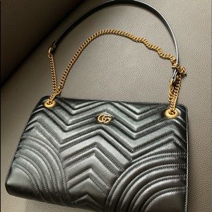 Gucci Marmont Matelasse Leather Shoulder Bag